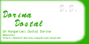 dorina dostal business card